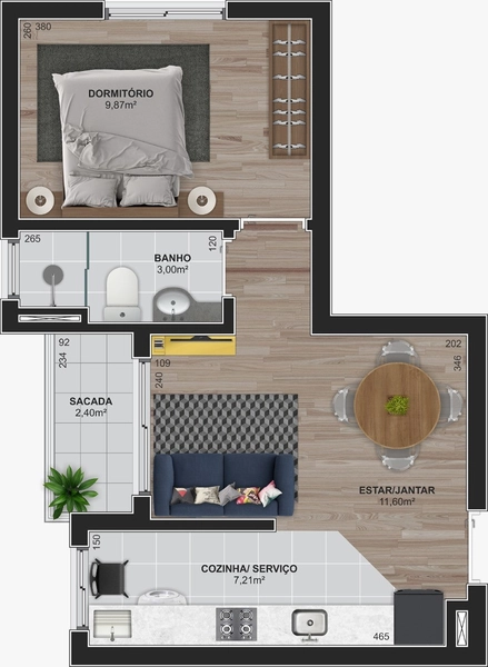 Apartamento Completo com Terraço, Lareira e Skybar – Ideal para Morar ou Investir: 28ª foto da galeria de imagens do imóvel