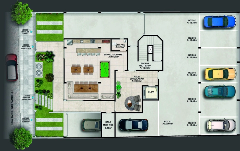 Level Place Residence Unidade com Garden e suíte em Lourdes: 10ª foto da galeria de imagens do imóvel