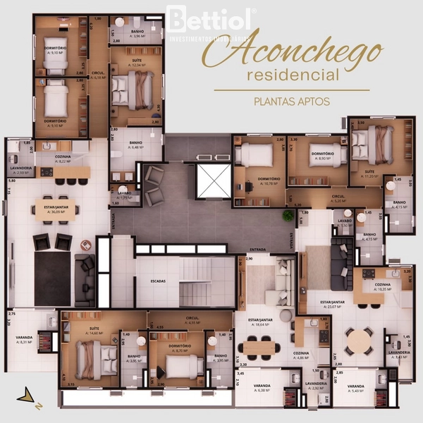 Apartamento 2 dormitórios no Sanvitto: 11ª foto da galeria de imagens do imóvel