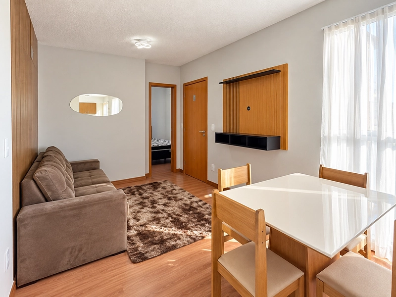 Apartamento com lavanderia no Bairro Desvio Rizzo: 4ª foto da galeria de imagens do imóvel