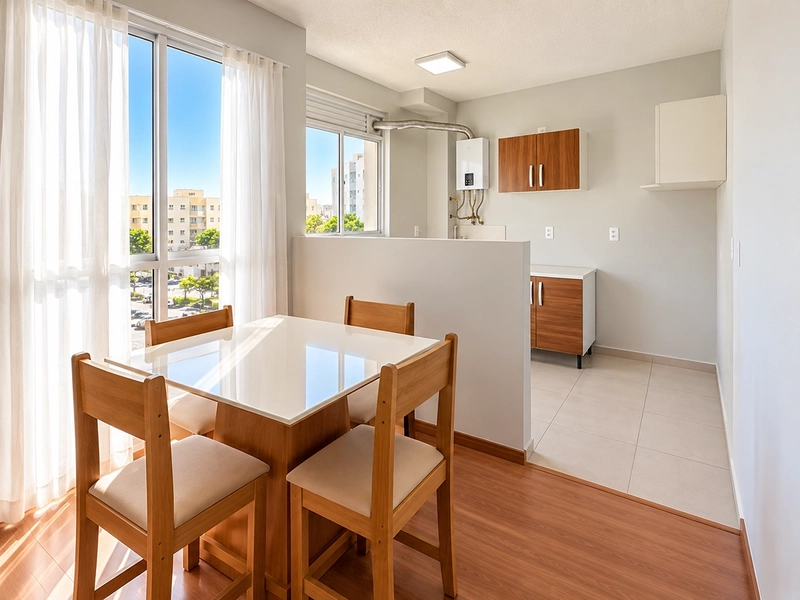 Apartamento com lavanderia no Bairro Desvio Rizzo: 2ª foto da galeria de imagens do imóvel