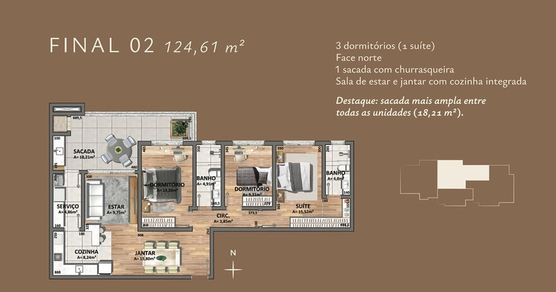 Residencial Monte Mônaco — Conforto, Modernidade e Localização Privilegiada em Caxias do Sul: 6ª foto da galeria de imagens do imóvel