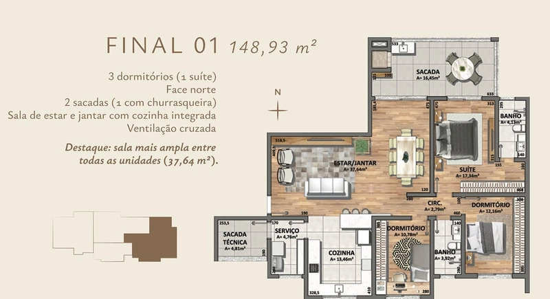 Residencial Monte Mônaco — Conforto, Modernidade e Localização Privilegiada em Caxias do Sul: 5ª foto da galeria de imagens do imóvel