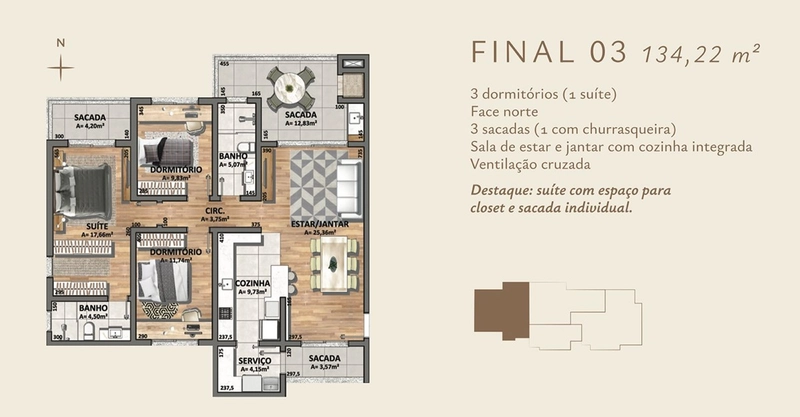 Residencial Monte Mônaco — Conforto, Modernidade e Localização Privilegiada em Caxias do Sul: 7ª foto da galeria de imagens do imóvel