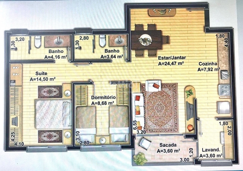 Apartamento Próximo ao Shopping Villagio: 17ª foto da galeria de imagens do imóvel