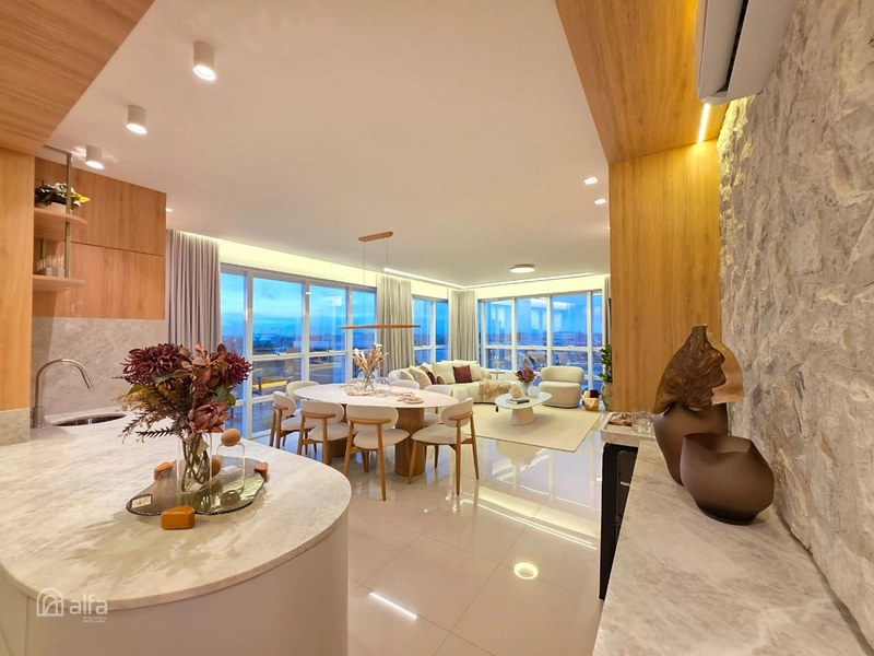 SOFISTICAÇÃO, AMPLITUDE E VISTA PANORÂMICA PARA A SERRA E O MAR: 6ª foto da galeria de imagens do imóvel