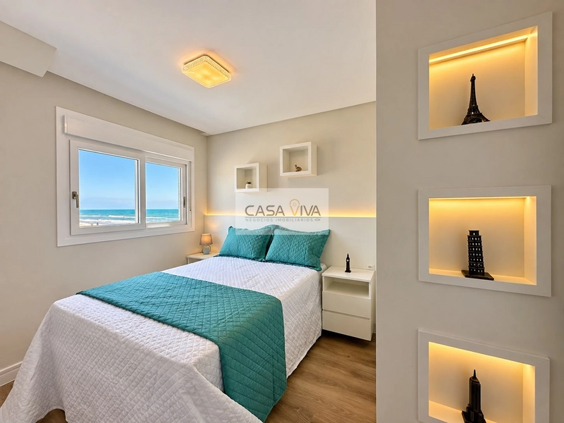 APARTAMENTO COM VISTA FRONTAL PARA O MAR — ZONA NOVA: 16ª foto da galeria de imagens do imóvel
