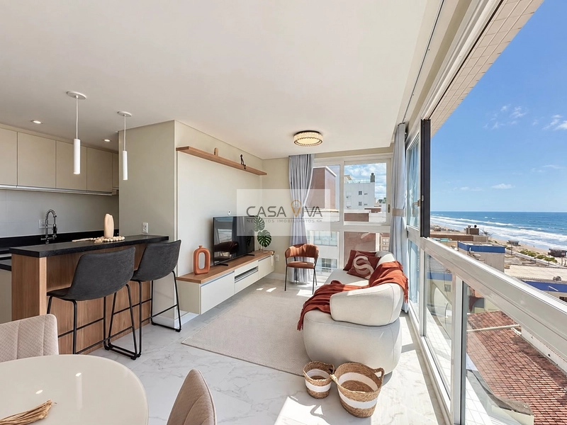 APARTAMENTO COM VISTA FRONTAL PARA O MAR — ZONA NOVA: 5ª foto da galeria de imagens do imóvel