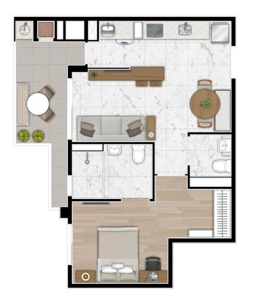 Apartamento 3 Dormitórios com Suíte e Lazer Completo – 77,85m² – Cristo Rei – Curitiba/PR: 45ª foto da galeria de imagens do imóvel