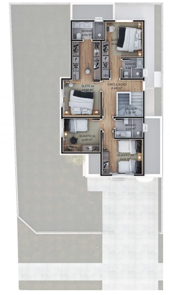 Casa em Condomínio no Xaxim – Curitiba: 28ª foto da galeria de imagens do imóvel