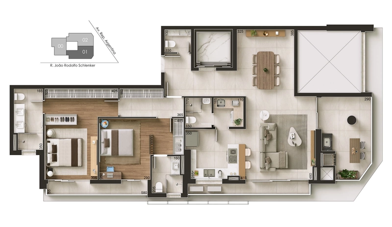 Apartamento Alto Padrão no Água Verde – Unidade 200 | CEDRAT Curitiba: 42ª foto da galeria de imagens do imóvel