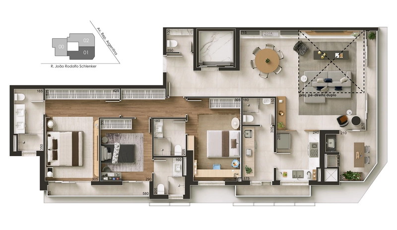 Apartamento Alto Padrão no Água Verde – Unidade 200 | CEDRAT Curitiba: 43ª foto da galeria de imagens do imóvel
