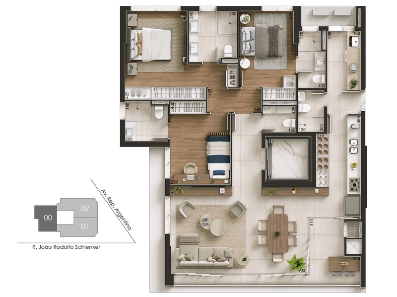 Apartamento Alto Padrão no Água Verde – Unidade 200 | CEDRAT Curitiba: 41ª foto da galeria de imagens do imóvel