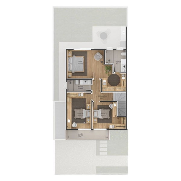 Splendore Santa Felicidade | Casas de 143 a 211 m² em Curitiba: 29ª foto da galeria de imagens do imóvel