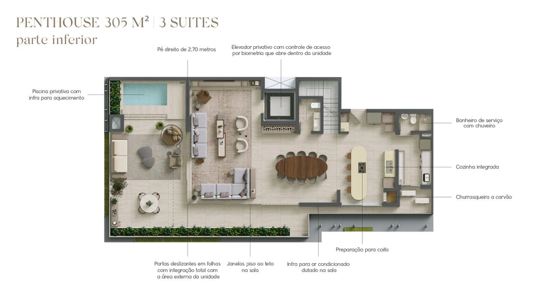 Arte Batel | Apartamento de 3 Dormitórios no Batel: 35ª foto da galeria de imagens do imóvel