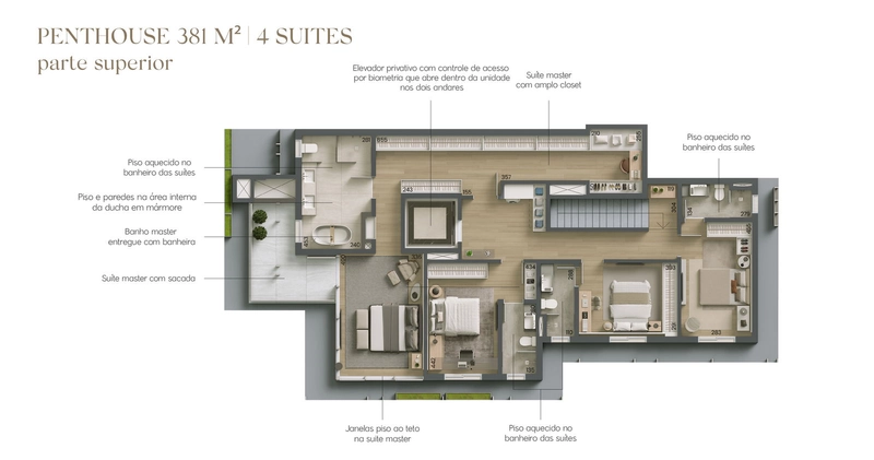 Arte Batel | Apartamento de 3 Dormitórios no Batel: 38ª foto da galeria de imagens do imóvel