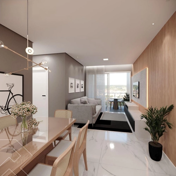 APARTAMENTO COM 1 SUÍTE E 1 QUARTO NO CENTRO: 1ª foto da galeria de imagens do imóvel