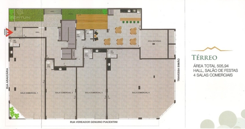 SALA COMERCAL NO BAIRRO SANTA TEREZINHA - EDIFÍCIO ARAUCÁRIA: 4ª foto da galeria de imagens do imóvel