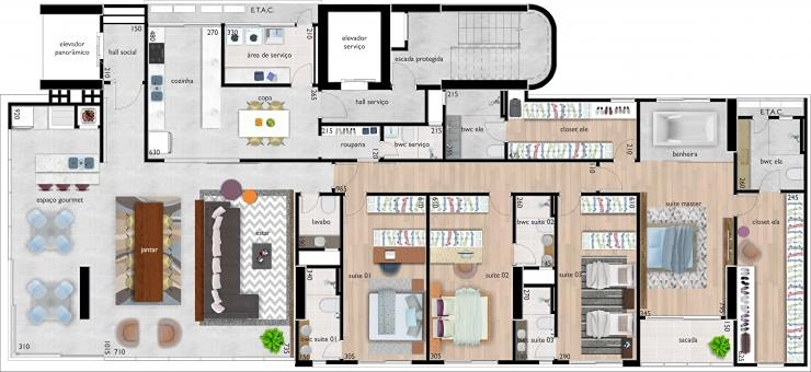 APARTAMENTO ALTO PADRÃO NO CENTRO - EDIF. VILSON AMADORI: 29ª foto da galeria de imagens do imóvel