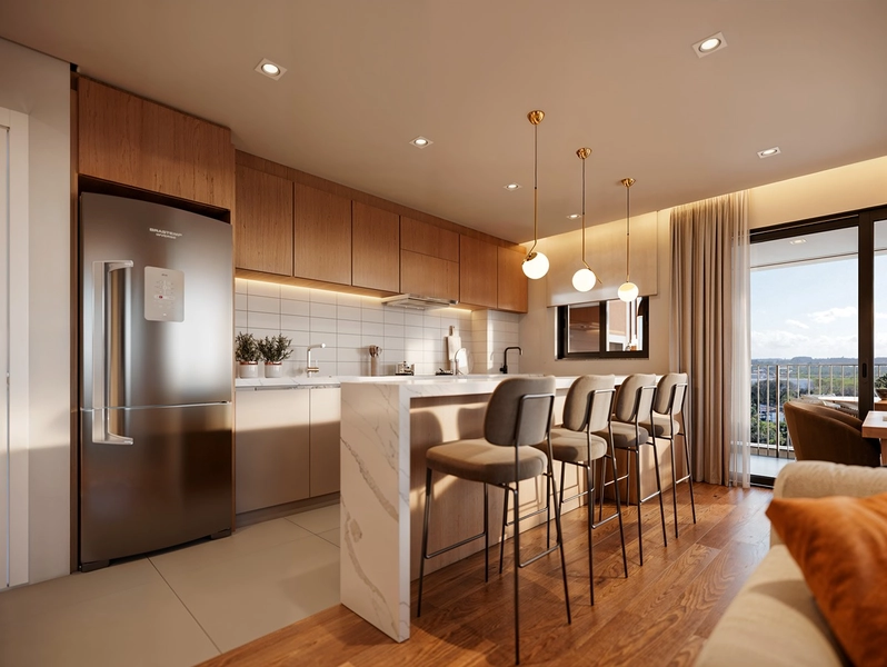 Apartamentos 3 dormitórios com suíte: 3ª foto da galeria de imagens do imóvel