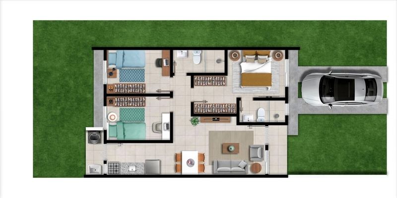 Condomínio de casa na Zona Sul de Porto Alegre: 14ª foto da galeria de imagens do imóvel