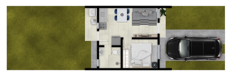 Casas Novas de 1 e 2 Dormitórios Residencial Recanto das Flores: 13ª foto da galeria de imagens do imóvel