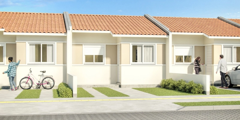 Casas de 1, 2 e 3 dormitórios com suíte no Parque do Mirante: 2ª foto da galeria de imagens do imóvel