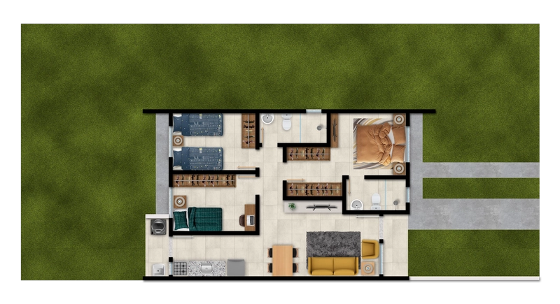 Casas de 1, 2 e 3 dormitórios com suíte no Parque do Mirante: 18ª foto da galeria de imagens do imóvel