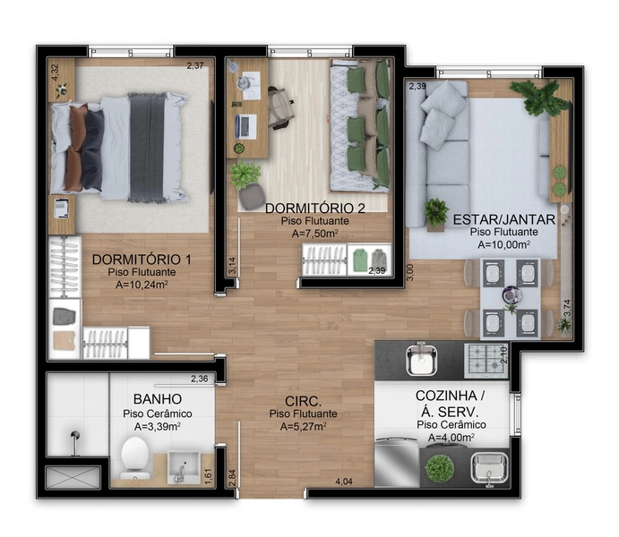Apartamentos 2 dormitórios em Sapucaia do Sul, Bairro Nova Sapucaia: 11ª foto da galeria de imagens do imóvel