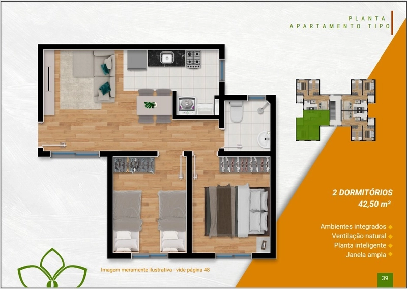 Apartamentos de 2 dormitorios Jardim Betania: 26ª foto da galeria de imagens do imóvel