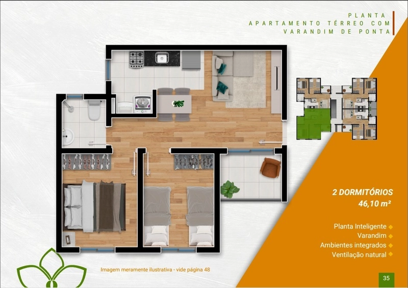 Apartamentos de 2 dormitorios Jardim Betania: 24ª foto da galeria de imagens do imóvel