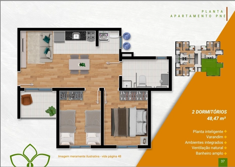 Apartamentos de 2 dormitorios Jardim Betania: 25ª foto da galeria de imagens do imóvel