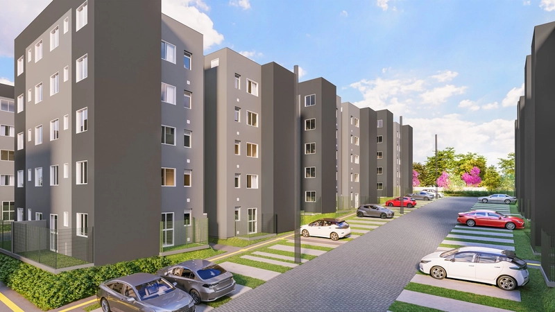 Apartamentos no Condomínio Vivart em Gravataí Bairro Morada do Vale: 2ª foto da galeria de imagens do imóvel