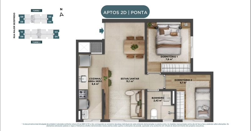 Apartamentos 2 dormitórios em Canoas, Bairro Marechal Rondon: 10ª foto da galeria de imagens do imóvel
