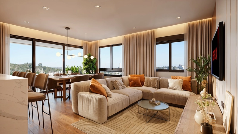 Apartamentos 3 dormitórios com suíte: 4ª foto da galeria de imagens do imóvel