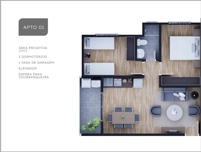 Apartamentos à venda em Gravataí, no Bairro Santa Fé: 9ª foto da galeria de imagens do imóvel