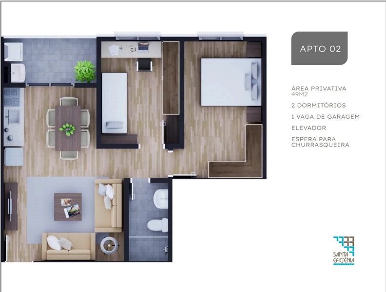 Apartamentos à venda em Gravataí, no Bairro Santa Fé: 10ª foto da galeria de imagens do imóvel