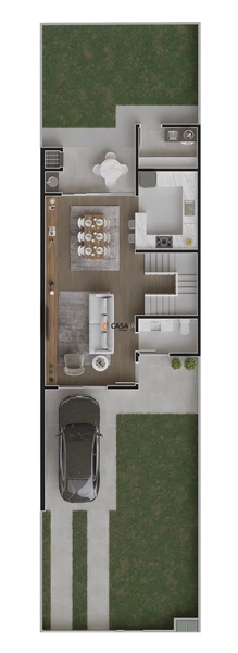 Casa Moderna com Acabamento Premium e Amplo Terreno: 5ª foto da galeria de imagens do imóvel