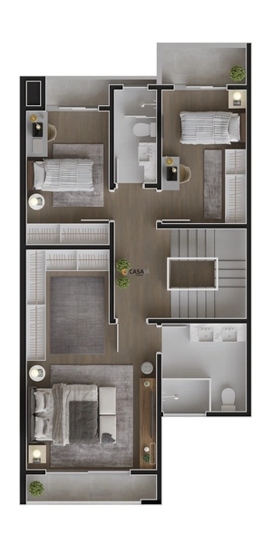 Casa Moderna com Acabamento Premium e Amplo Terreno: 3ª foto da galeria de imagens do imóvel