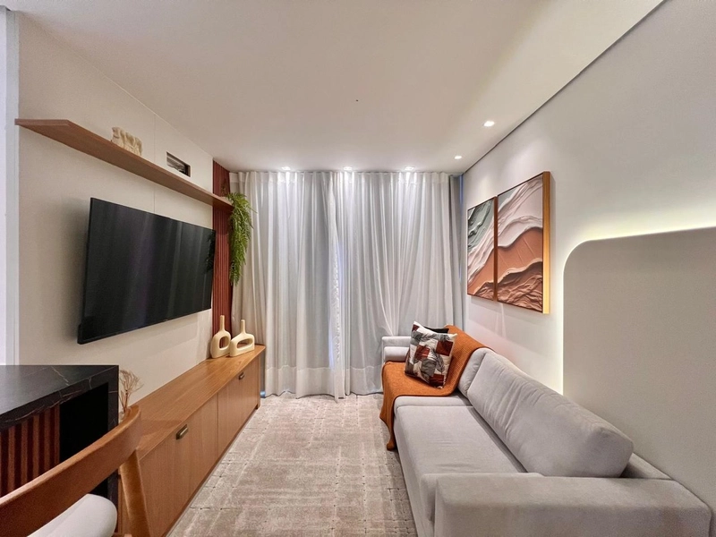 APARTAMENTO COM VISTA MAR E SERRA | INFRA COMPLETA NO NAVEGANTES: 1ª foto da galeria de imagens do imóvel