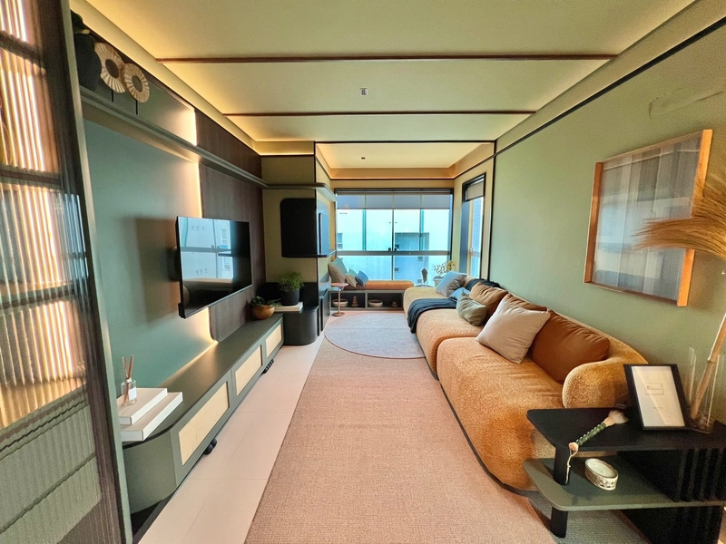 Apartamento mobiliado e decorado de dois dormitórios no Navegantes: 1ª foto da galeria de imagens do imóvel