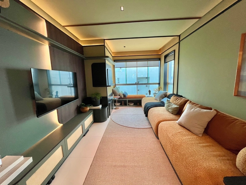 Apartamento mobiliado e decorado de dois dormitórios no Navegantes: 2ª foto da galeria de imagens do imóvel