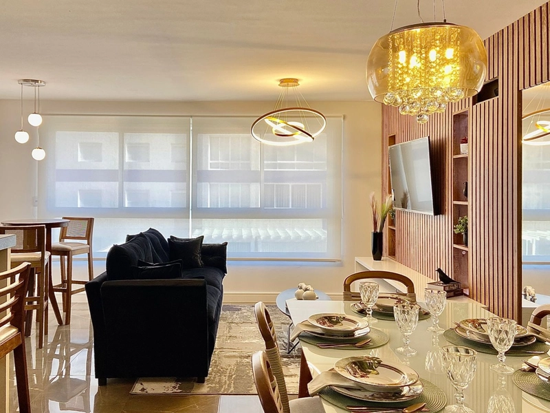 Apartamento mobiliado e decorado no Navegantes em 60x: 5ª foto da galeria de imagens do imóvel