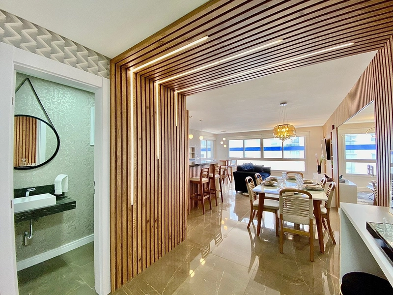 Apartamento mobiliado e decorado no Navegantes em 60x: 7ª foto da galeria de imagens do imóvel