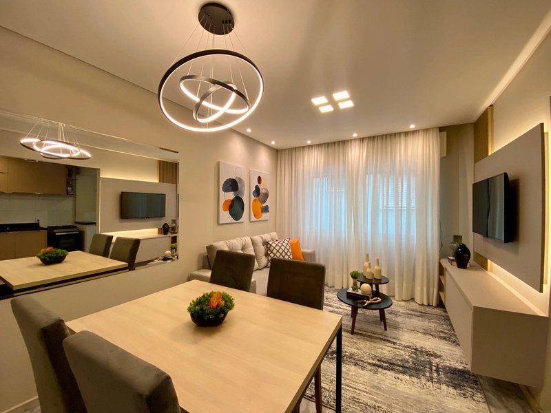 APARTAMENTO DECORADO, DE FRENTE PARA PRAÇA FLAVIO BOIANOVISK!!!: 1ª foto da galeria de imagens do imóvel