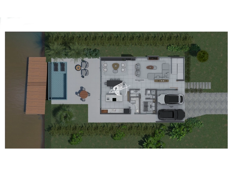 Casa beira Lago à venda no condomínio Amare Home Resort em Xangri-Lá: 4ª foto da galeria de imagens do imóvel