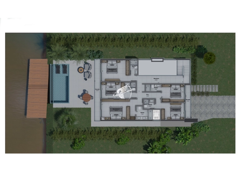Casa beira Lago à venda no condomínio Amare Home Resort em Xangri-Lá: 5ª foto da galeria de imagens do imóvel