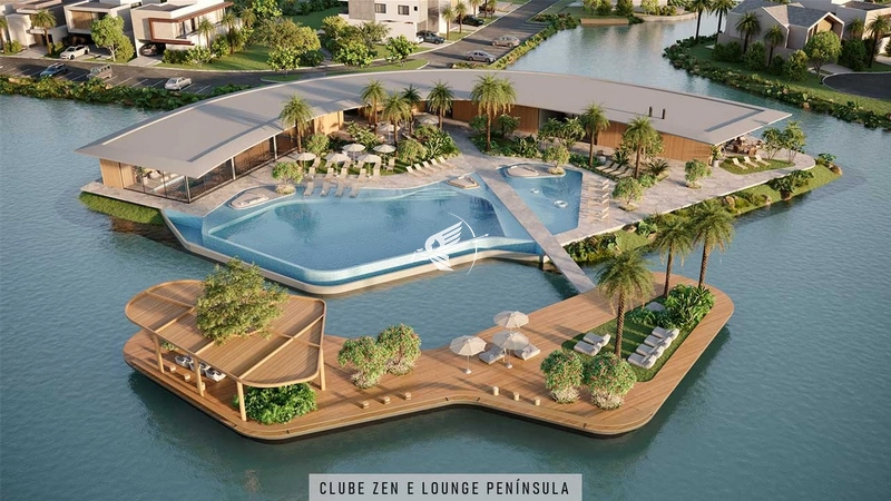 Lote/Terreno beira lago à venda no condomínio Zen Concept Resort: 5ª foto da galeria de imagens do imóvel