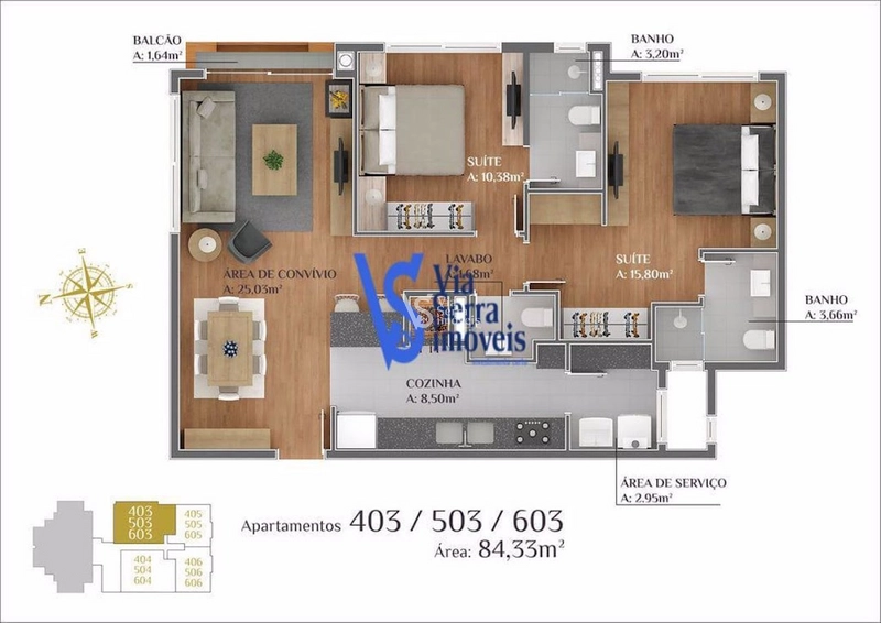 Apartamento à venda, em Gramado/RS!: 12ª foto da galeria de imagens do imóvel