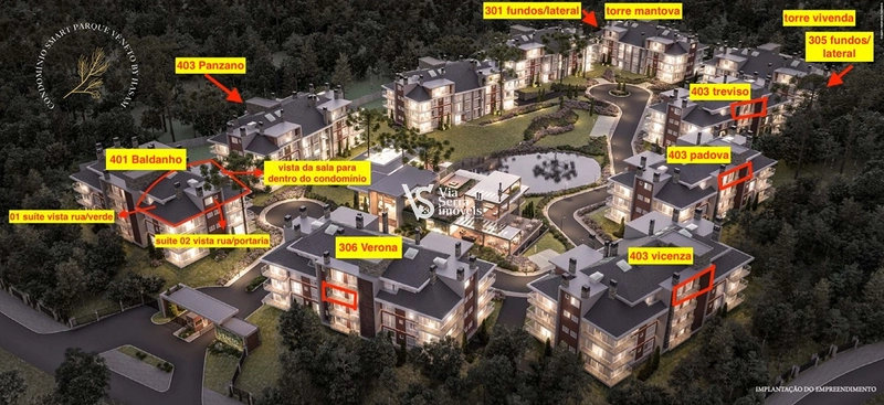 Apartamentos à venda no Condomínio Vêneto – Gramado: 2ª foto da galeria de imagens do imóvel